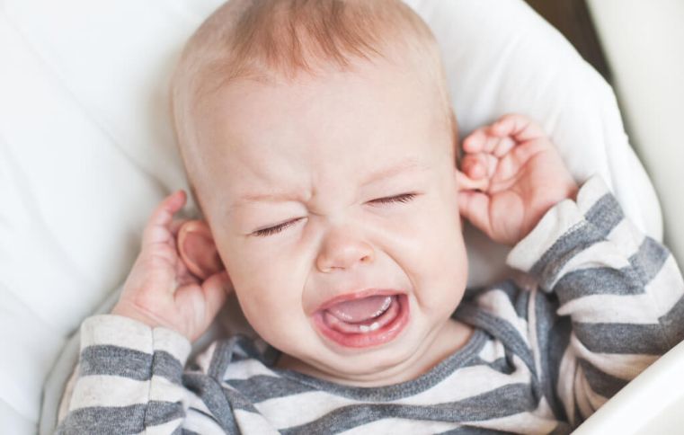 Imágen de un bebé llorando